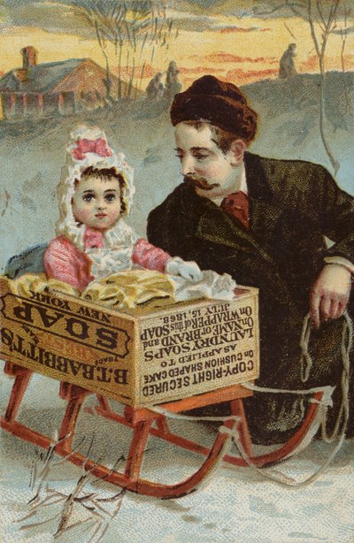 Lány ül Szappandobozban Szánkó alkotó: American School