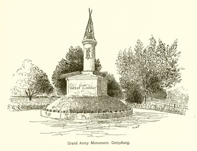Hadsereg nagy emlékműve, Gettysburg alkotó: American School
