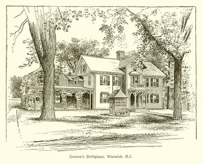 Greenes szülőhelye, Warwick, R.I alkotó: American School