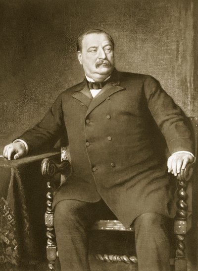 Grover Cleveland, az Amerikai Egyesült Államok 22. és 24. elnöke, pub. 1901 (mélynyomás) alkotó: American School