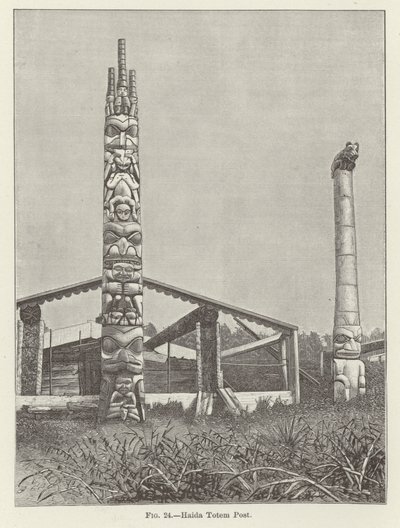 Haida Totem Post alkotó: American School