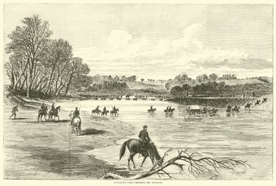 Hancocks hadtest átkel a Rapidanon, 1864. május alkotó: American School