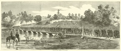 Hannoveri komp, átkel a Pamunkey-n, 1864. június alkotó: American School