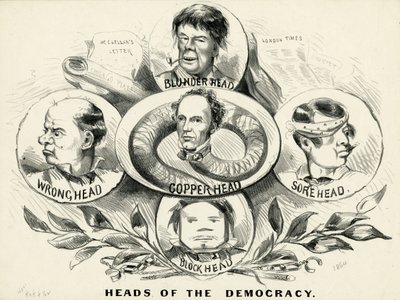 A demokrácia fejei, 1864 alkotó: American School