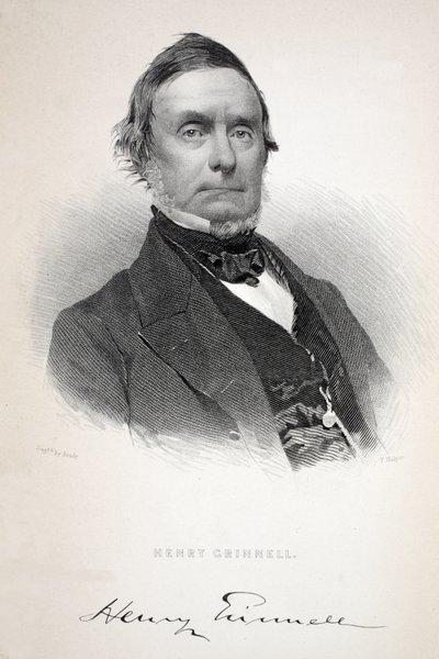 Henry Grinnell, illusztráció Henry Grinnelltől (1799-1874); A második Grinnell-expedíció Sir John Franklin nyomában..., 1856 alkotó: American School