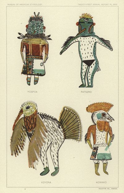 Hospoa, Paszro, Koyona, Kowako (színes litó) alkotó: American School