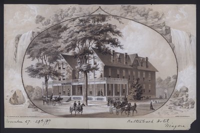 Hotel Kaltenbach, Niagara, New York, USA, 1897 körül (litográfia) alkotó: American School