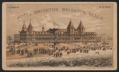 Hotel Trade Card (színes gravírozás) alkotó: American School