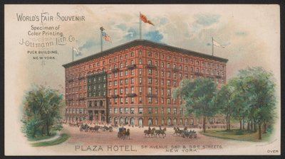 Hotel Trade Card (színes gravírozás) alkotó: American School