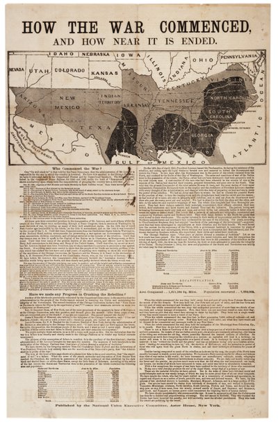 Hogyan kezdődött a háború és milyen közel van a vége, 1864 alkotó: American School