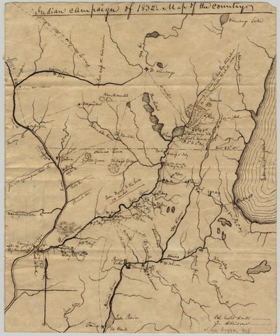 1832. évi indiai hadjárat: az ország térképe, 1832 alkotó: American School