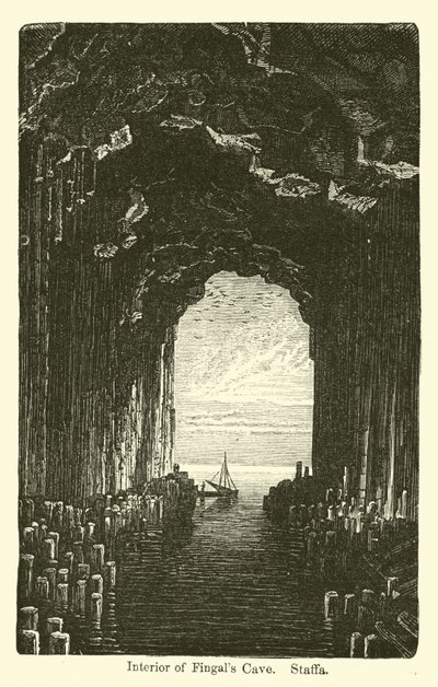 A Fingals-barlang belseje, Staffa alkotó: American School
