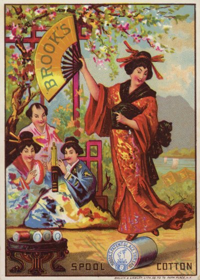 Japán Hölgy Tánc Pamut Orsón alkotó: American School