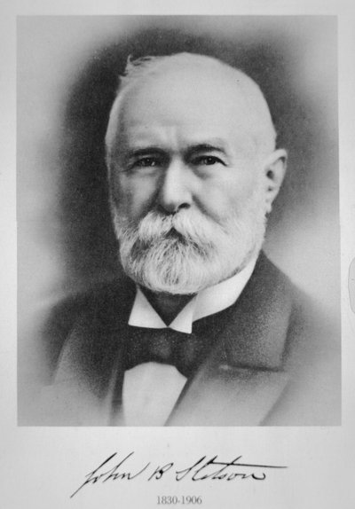 John B. Stetson (1830-1906) philadelphiai amerikai kalapgyártó (litho) alkotó: American School