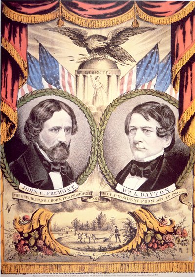 John Charles Fremont Republikánus Párt plakátja alkotó: American School