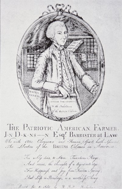 John Dickinson, "A hazafias amerikai farmer" (litho) alkotó: American School