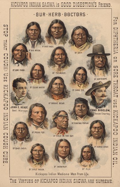 Kickapoo indiai orvoslás férfiak alkotó: American School