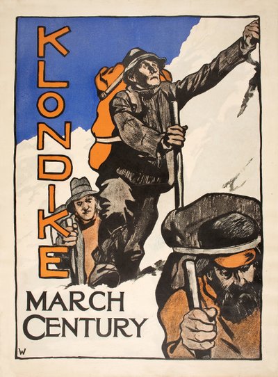 "Klondike" a Century Magazine-ból, 1898. március, alkotó: American School