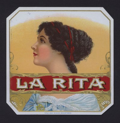 La Rita, szivarcímke (chromolitho) alkotó: American School