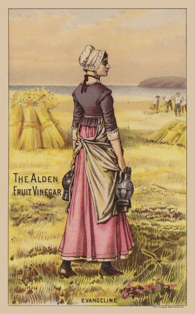 Lady in Field gazdaság ecetes üvegek alkotó: American School