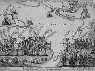 A Liberty Triumphant, avagy az elnyomás bukása, 1773 alkotó: American School