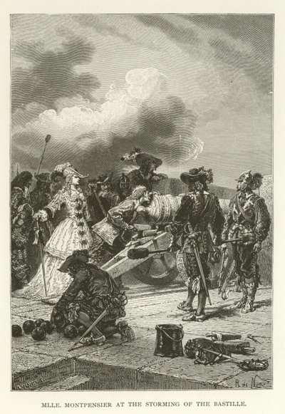Mademoiselle Montpensier a Bastille megrohanásánál alkotó: American School