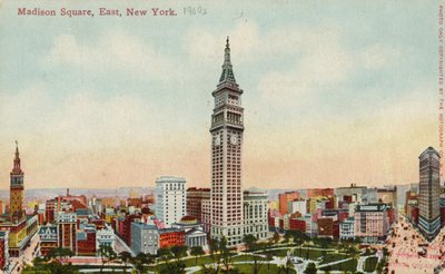 Madison Square, East, New York, 1900-as évek alkotó: American School