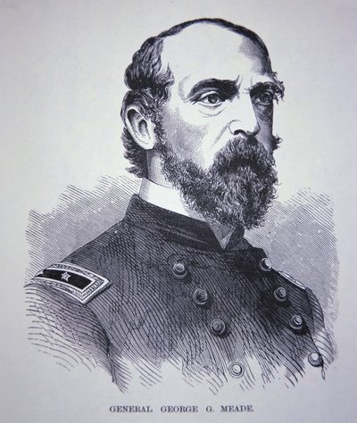 George Meade vezérőrnagy (1815-72) (metszet) alkotó: American School