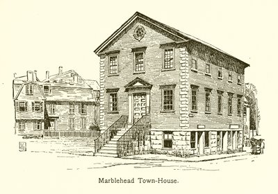 Marblehead Town-House (metszet) alkotó: American School