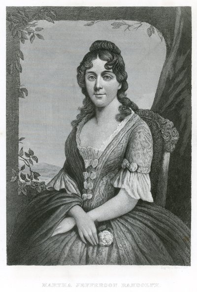 Martha Jefferson Randolph (metszet) alkotó: American School