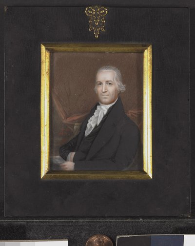 Samuel Osgood miniatűr portréja, 1789 körül (elefántcsonttal) alkotó: American School