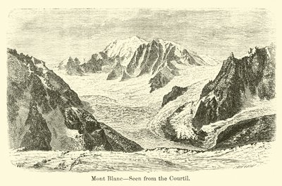 Mont Blanc, a Courtilból nézve alkotó: American School