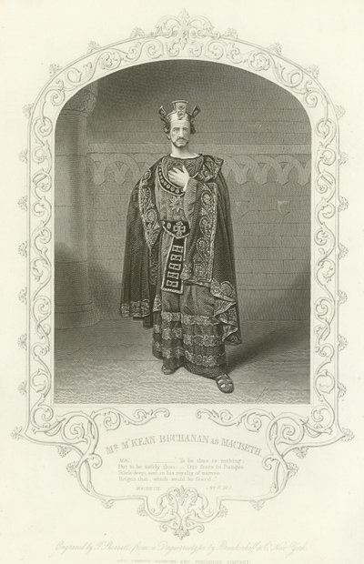Mr. MKean Buchanan mint Macbeth, III. felvonás, i. jelenet alkotó: American School