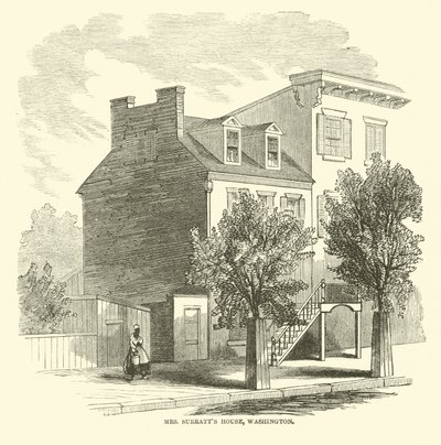 Mrs. Surratts House, Washington, 1865. április alkotó: American School