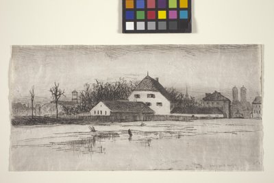 München a Marsfeldből (rézkarc) alkotó: American School