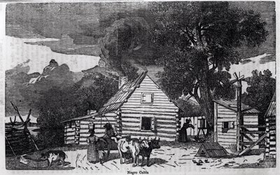Negro Cabin, az "Egyesült Államok képi leírása" című művéből, Sear alkotó: American School