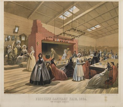 New England Kitchen, Brooklyn Sanitary Fair, 1864 alkotó: American School