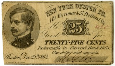 New York Oyster Co., 119 Merrimac és 57 Portland St., 1862 alkotó: American School