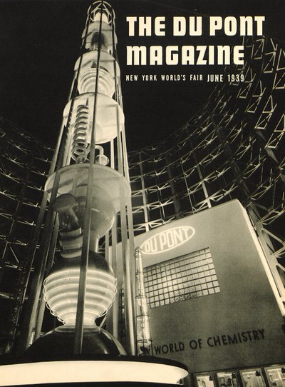 New York-i világkiállítás, a DuPont Magazine címlapja, 1939. június alkotó: American School