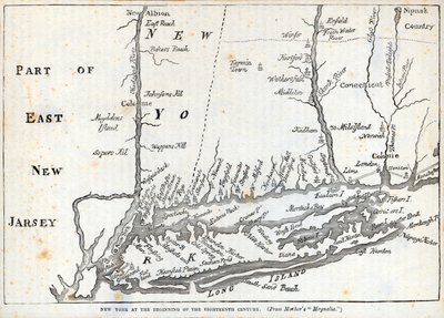 New York a tizennyolcadik század elején (litho) alkotó: American School