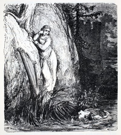 Nixes, Thomas Keightley (1789-1872) The World Guide to gnómok, tündérek, tündék és más kis emberek kalauzából, Megjelent 1880, (BW gravírozás) alkotó: American School