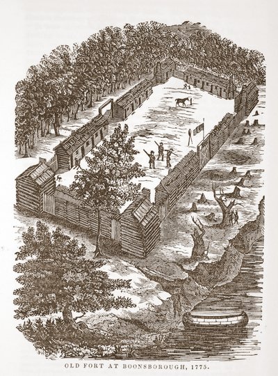Old Fort Boonsborough-ban, 1775 alkotó: American School