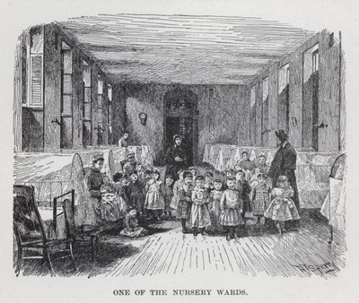 Az egyik bölcsődei kórterem (litho) alkotó: American School