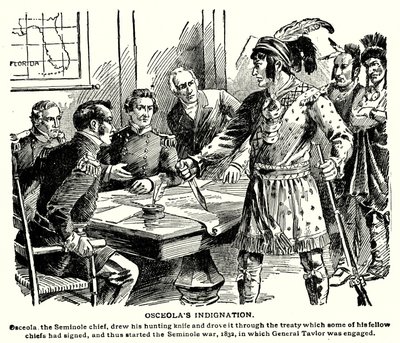 Osceola felháborodása (litográfia) alkotó: American School