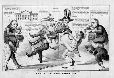 Pap, leves és lé, kiadó: Currier & Ives, New York, 1852 alkotó: American School