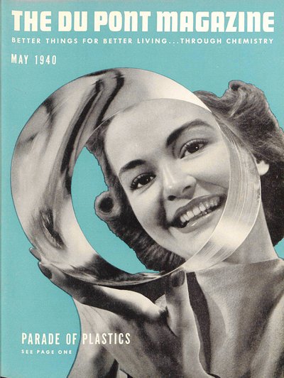 Műanyagok parádéja, a DuPont Magazin címlapja, 1940. május alkotó: American School