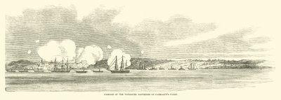 A Vicksburg akkumulátorok áthaladása a Farraguts flotta által, 1862. június alkotó: American School