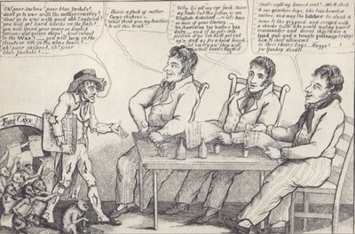 Politikai karikatúra az 1812-es háború előestéjén, 1812 körül (litho) alkotó: American School