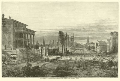 Charleston azon része, amely a szövetségi flotta tüzének volt kitéve, 1863. augusztus alkotó: American School