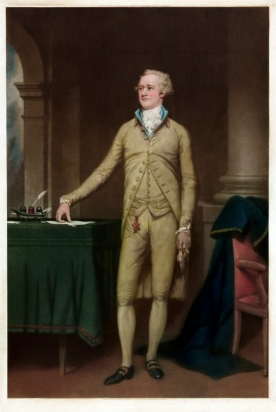 Alexander Hamilton portréja alkotó: American School